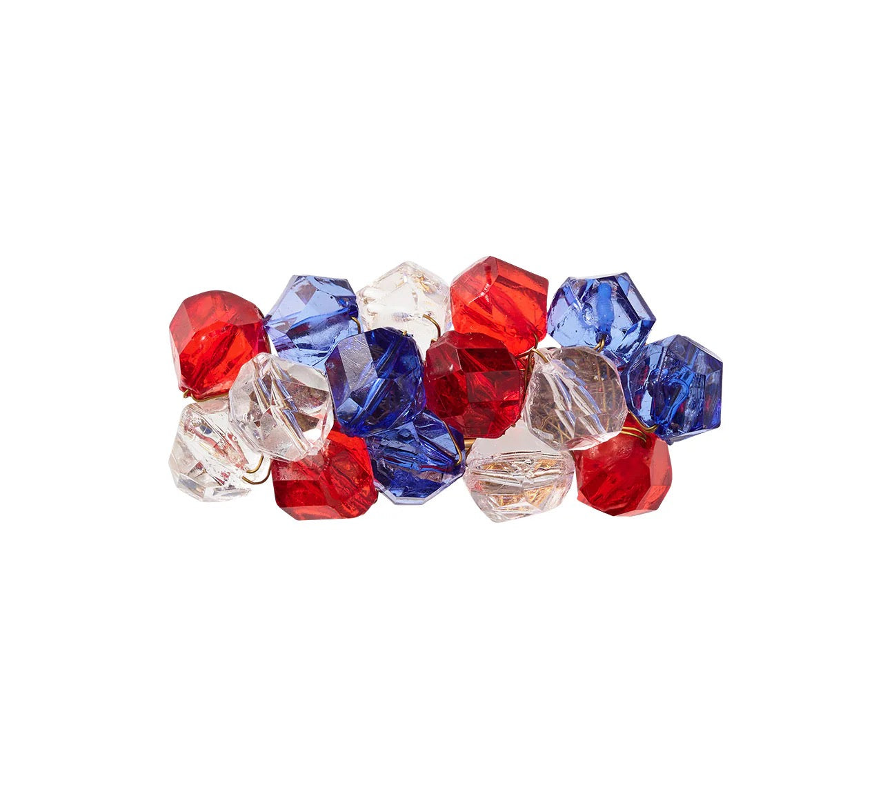 Pop Rocks Napkin Ring / Red, White & Blue