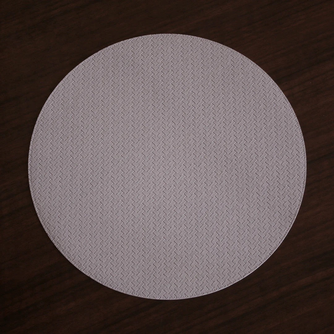 VIDA Croc Reversible Placemats, Green/Taupe Set of 4