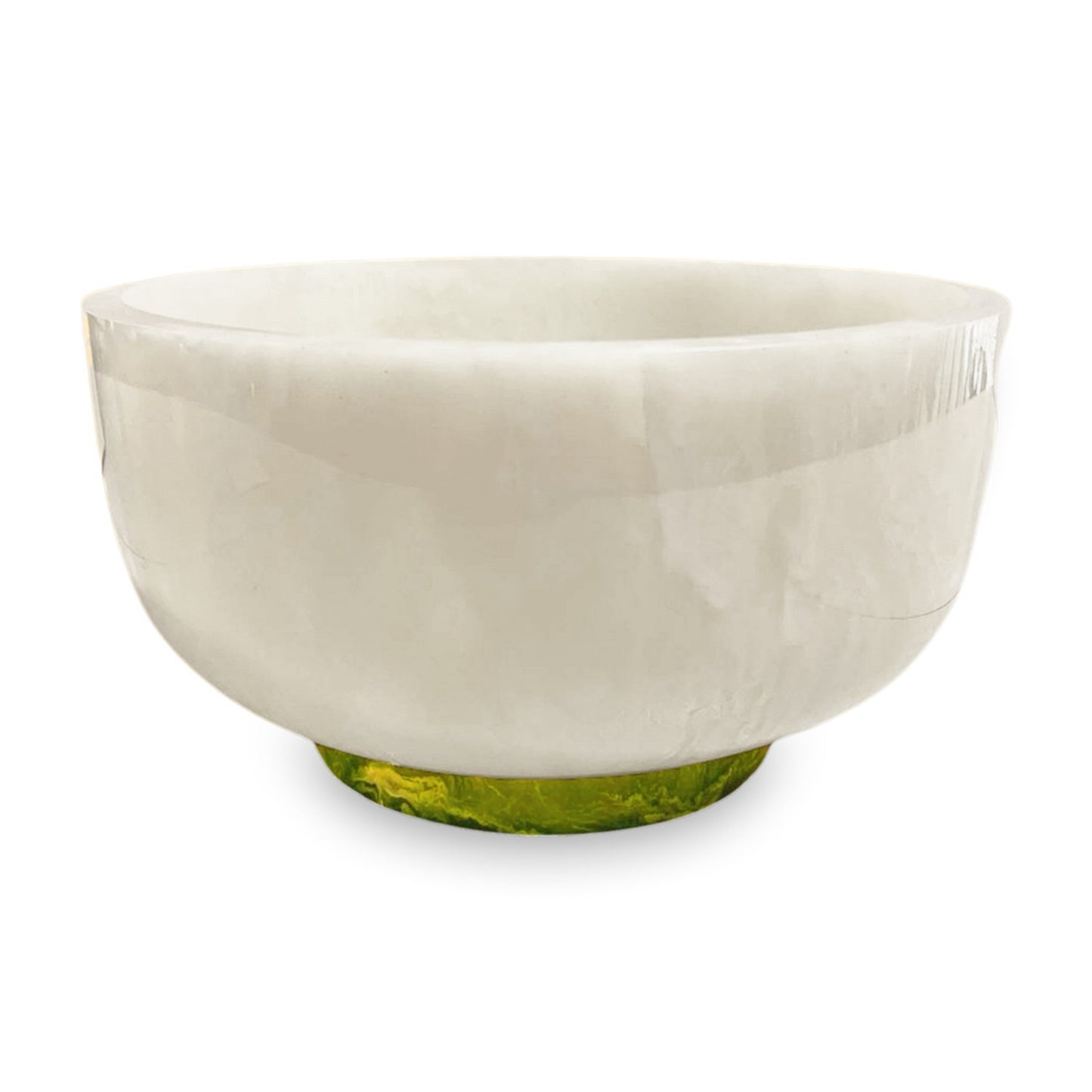 Resin Rio Large Bowl / White & Green