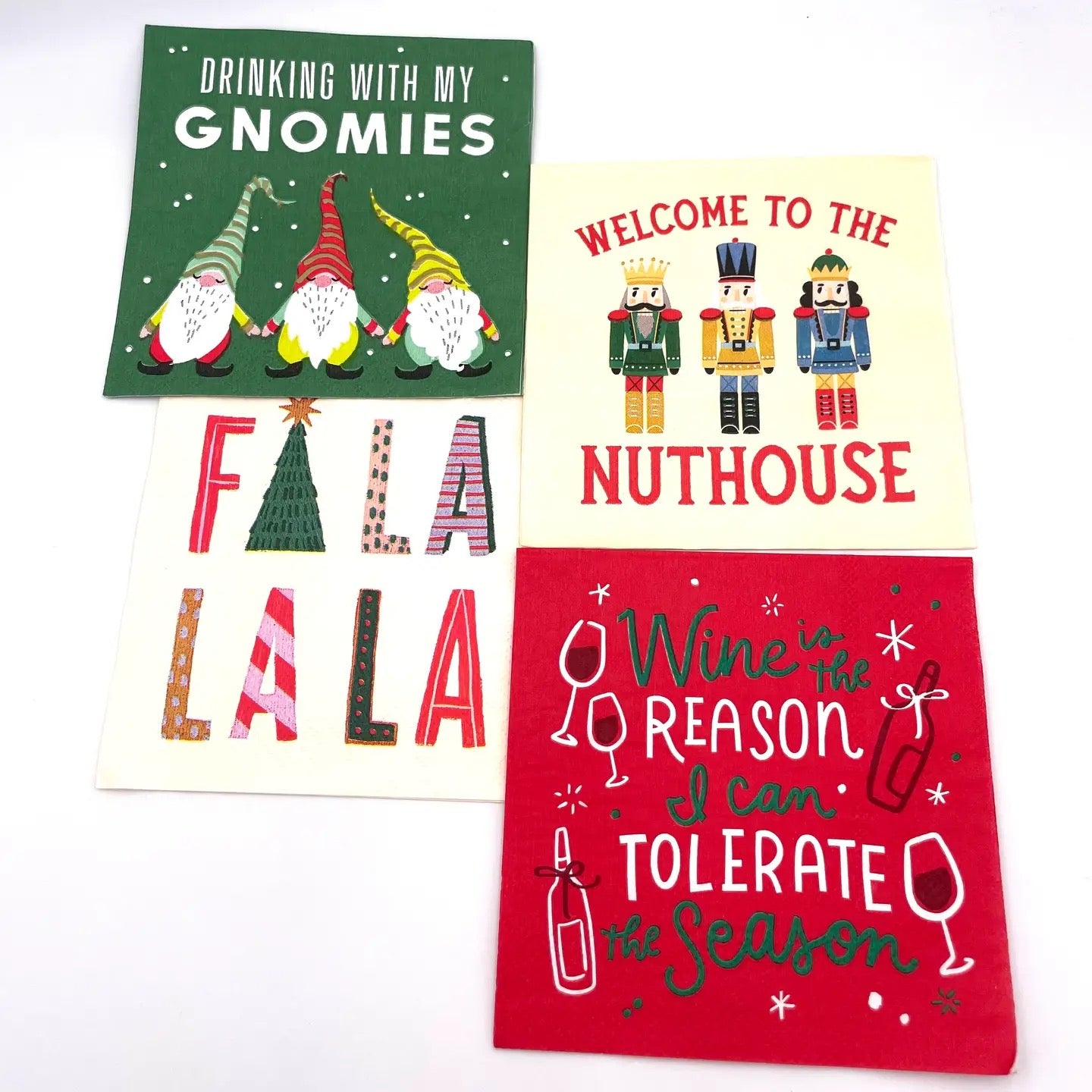 Funny Cocktail Napkins - Welcome To The Nuthouse