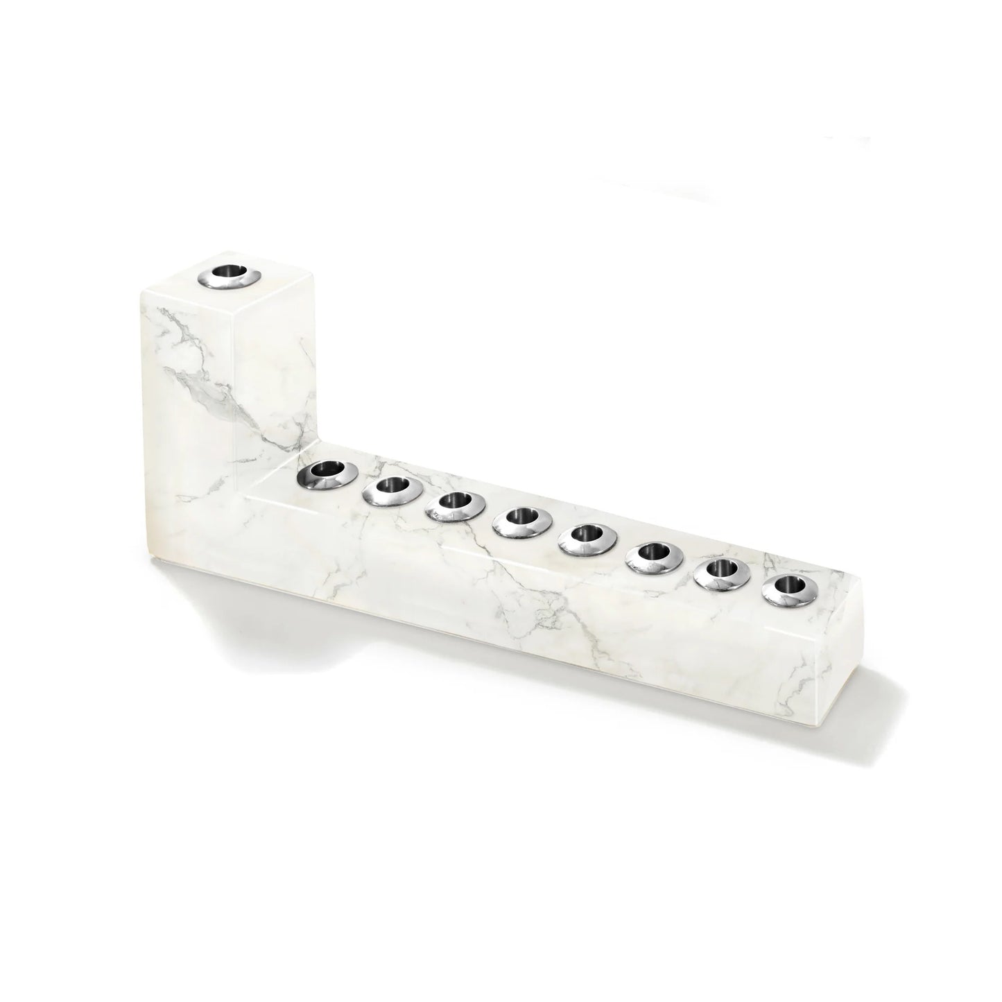 Brillante Menorah, Marble & Gold