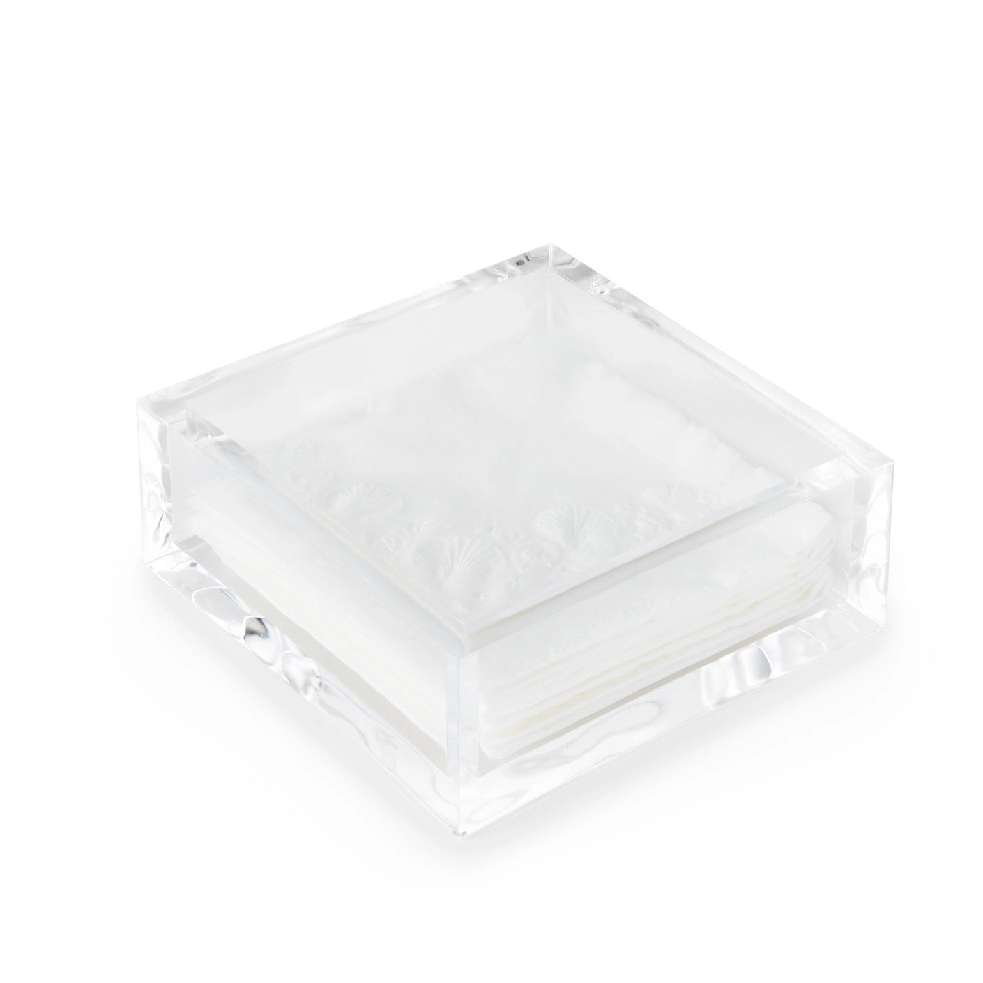 Deluxe Acrylic Dinner Napkin Holder 6" x 6"