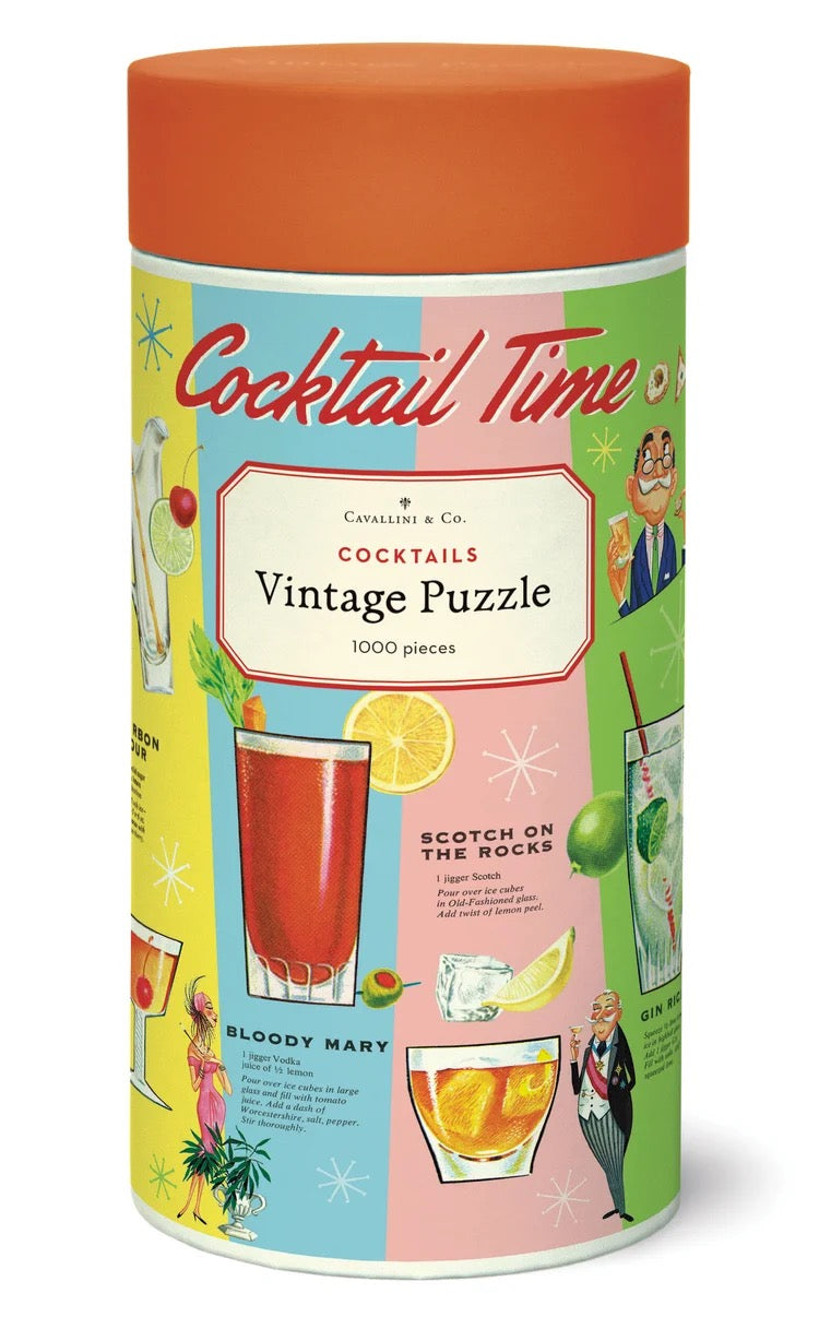 Vintage Cocktails 1000 Piece Puzzle