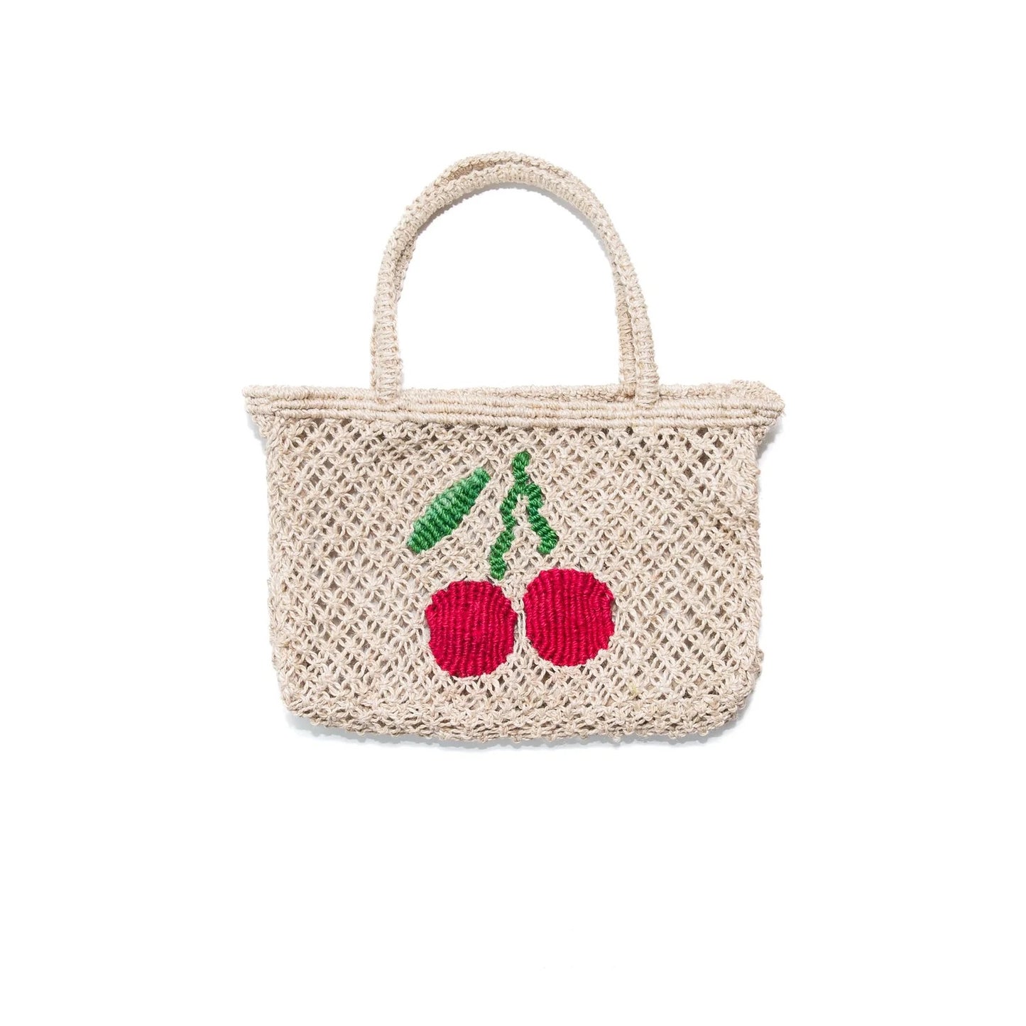 Tracy Cherries Jute Tote