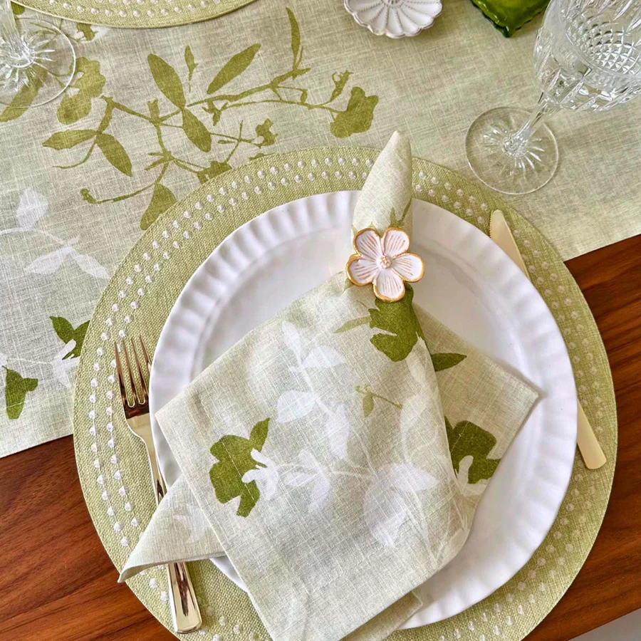 Silhouette Napkin - Set of 4 - Green