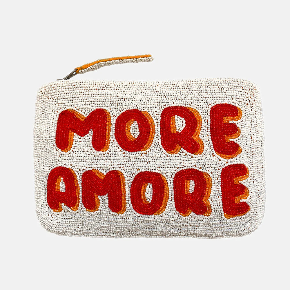 More Amore Black Beaded Purse