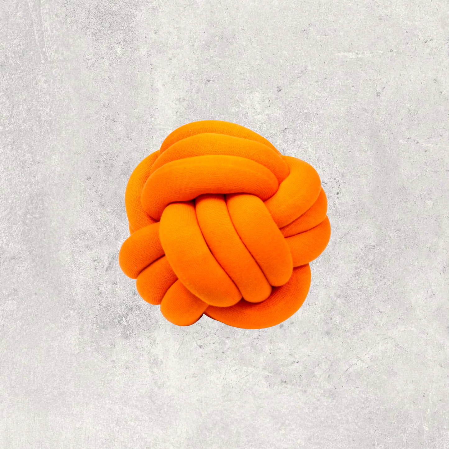 Neon Orange Knot Pillow