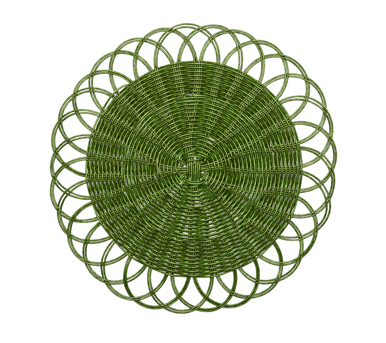 Alfresco Placemat in Green, Set of 4