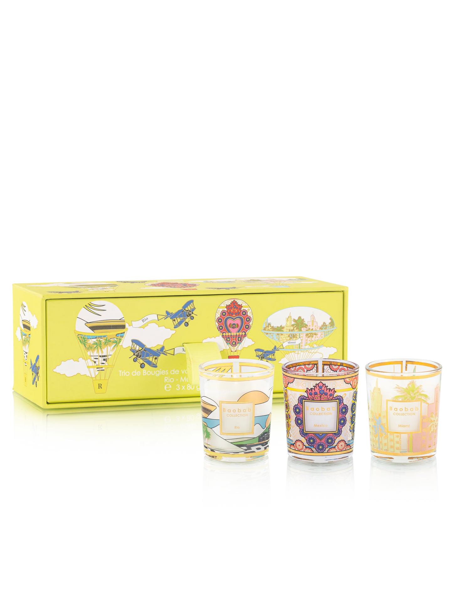 Trio Travel Candles Rio - Mexico-Miami