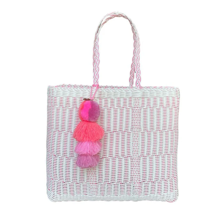 Rose Mesh Citron Tote Large