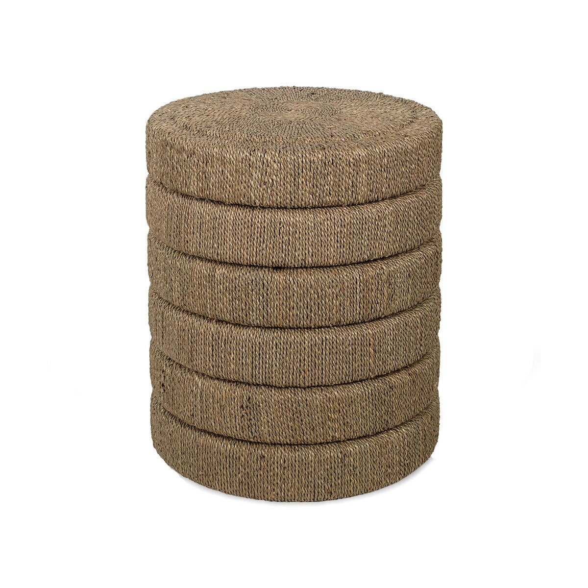 16"Wide Seagrass Ribbed Side Table