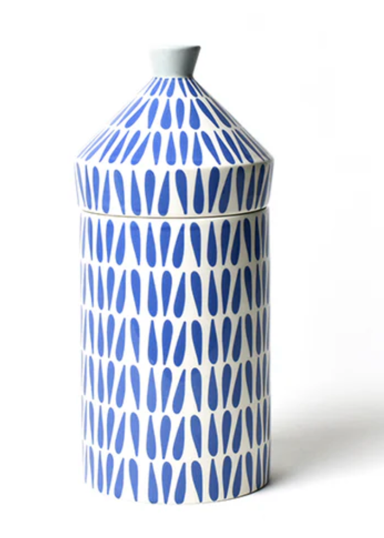 Iris Blue Canisters - Set of 2