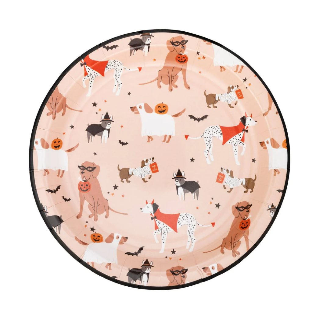 Costume Dogs Paper Plates