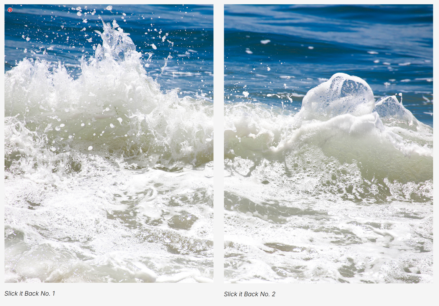 Slick It Back No.1 + No. 2 / 24" x 36"