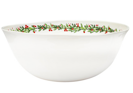 Christmas Wreath 11" Serving Bowl