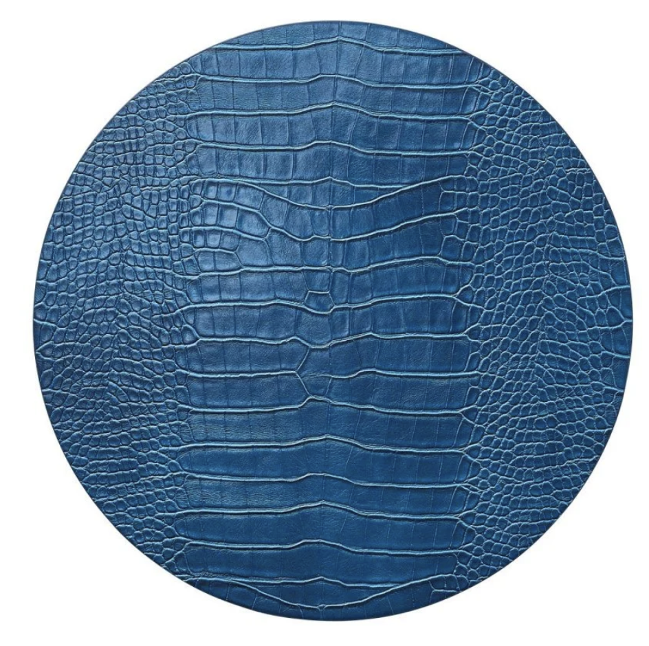 Croco Placemat - Sapphire