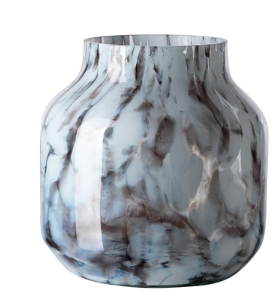 Pantea Lantern Glass Smooth Vase - Brown
