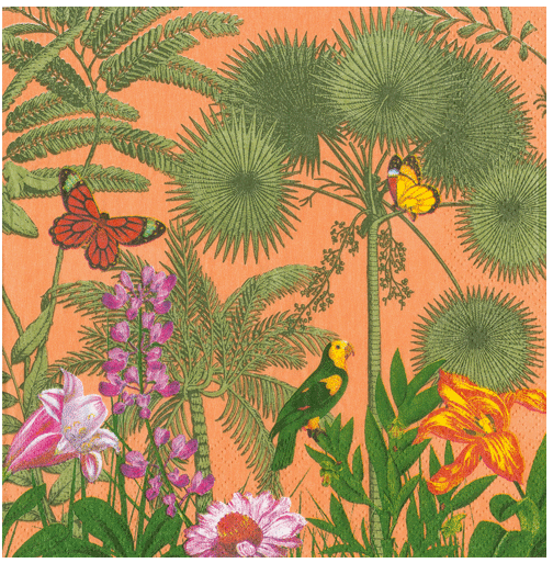 Paradise Garden Melon Cocktail Napkin Pack of 20