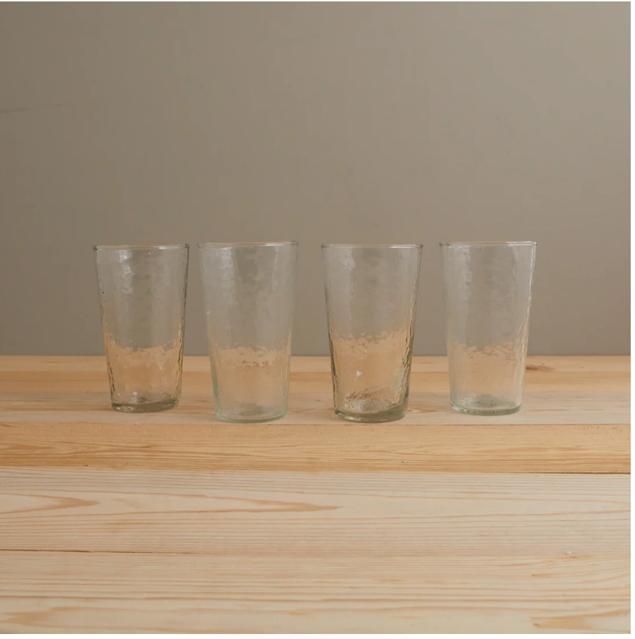 Pebble Glass Tumbler - Tall - Set of 4