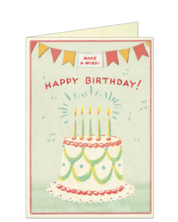 Happy Birthday Cake Card
