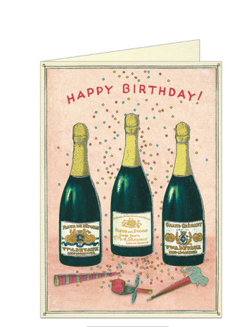 Happy Birthday Champagne Card