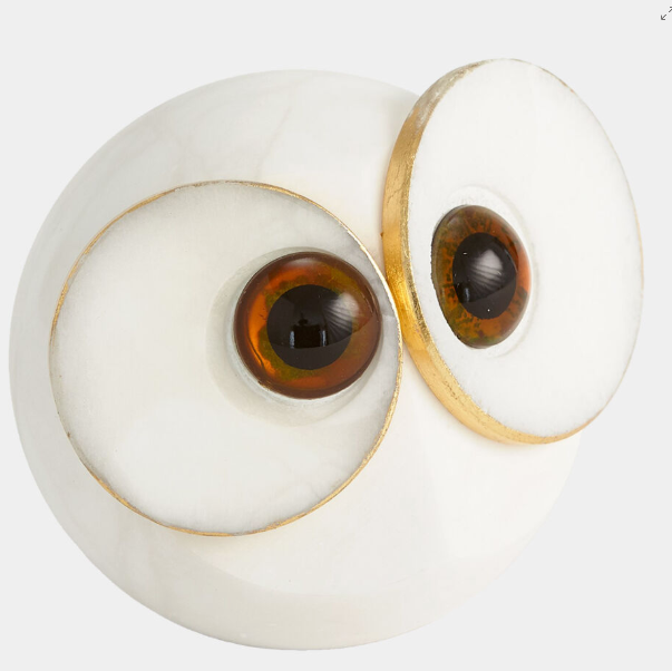 Small Allocco Big Eye Sculpture Alabaster