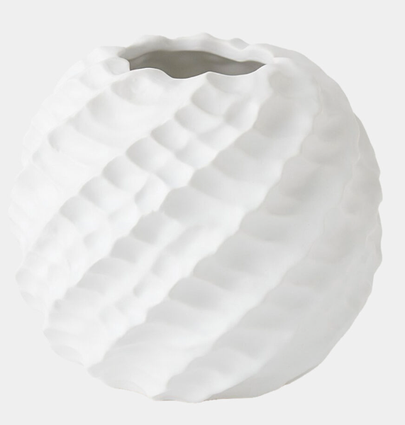 Small Cadoret Vase-Matte White