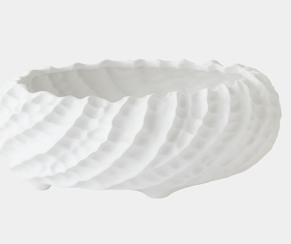 Large Cadoret Vase-Matte White