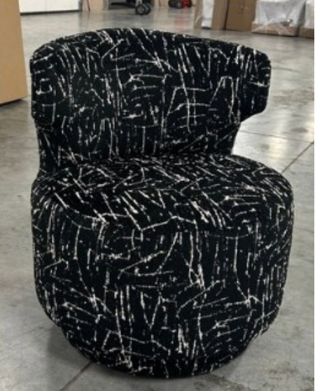 Crofton Swivel Chair / Constellation Onyx