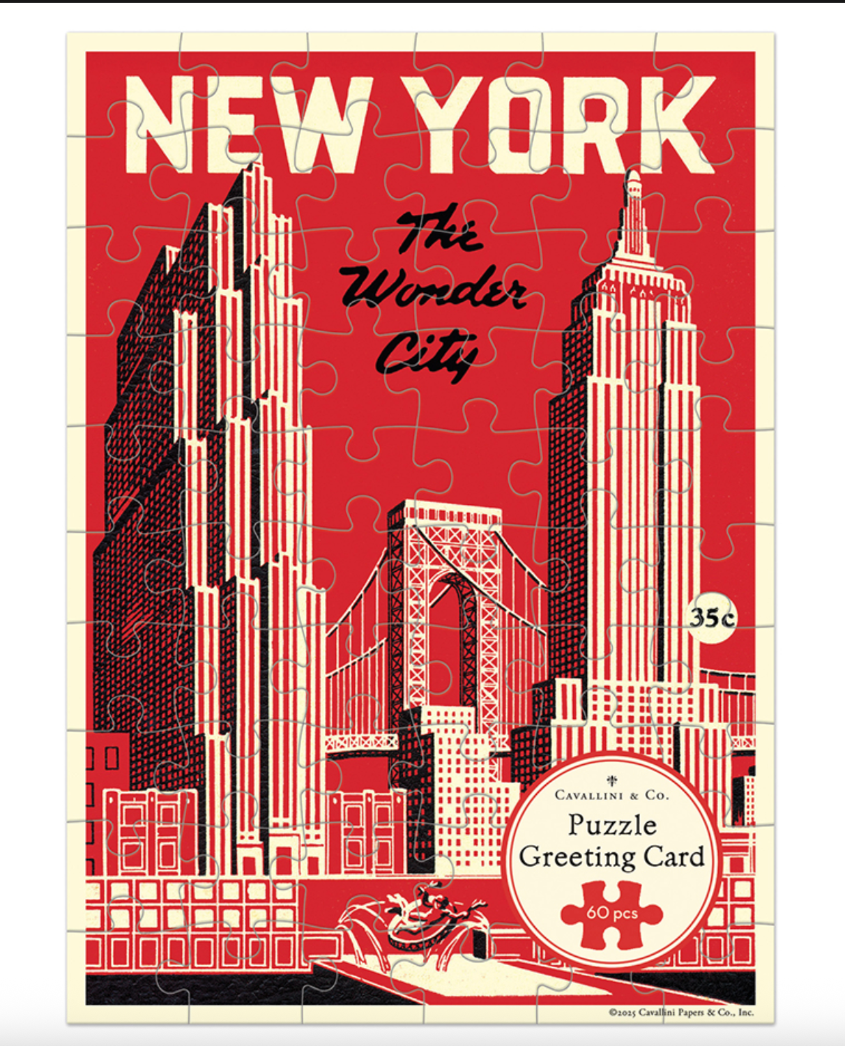 New York City Wonder City Puzzle Card