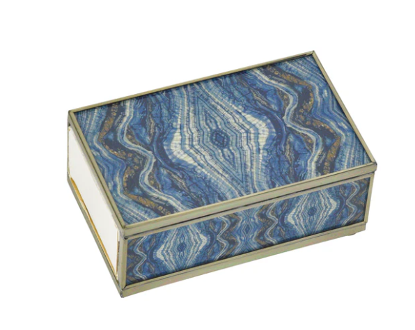 Blue Quartz Matchbox Cover