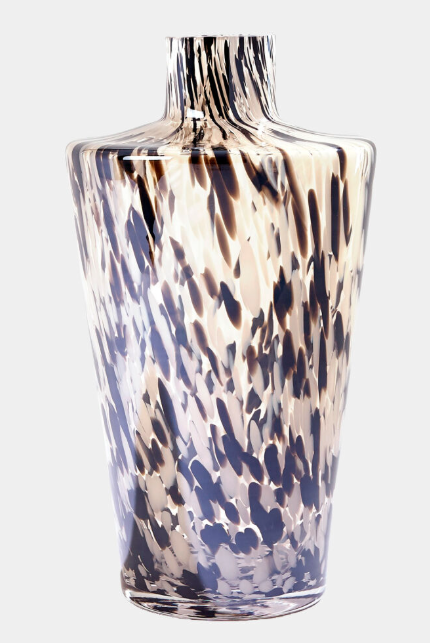 Confetti Shoulder Vase-Black/Beige, Large