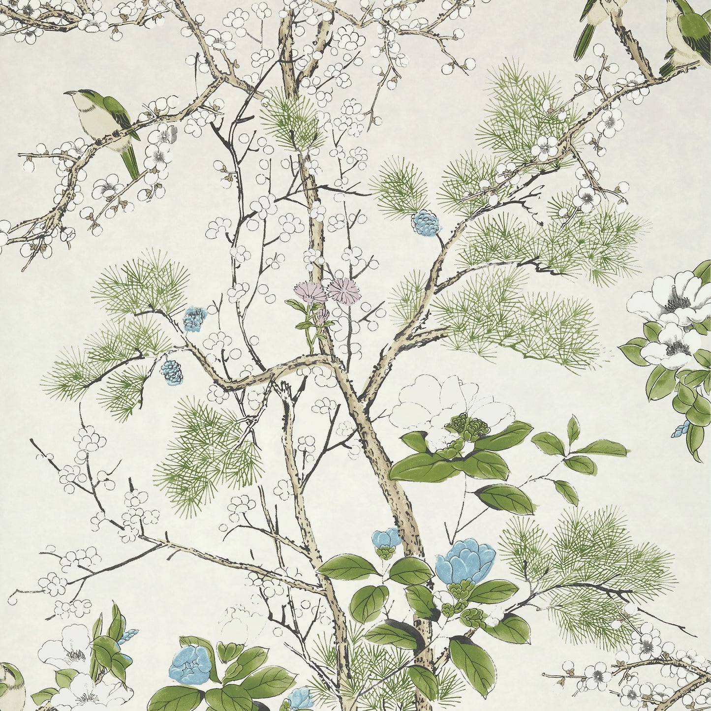 KATSURA Wallpaper Cream & Lavender