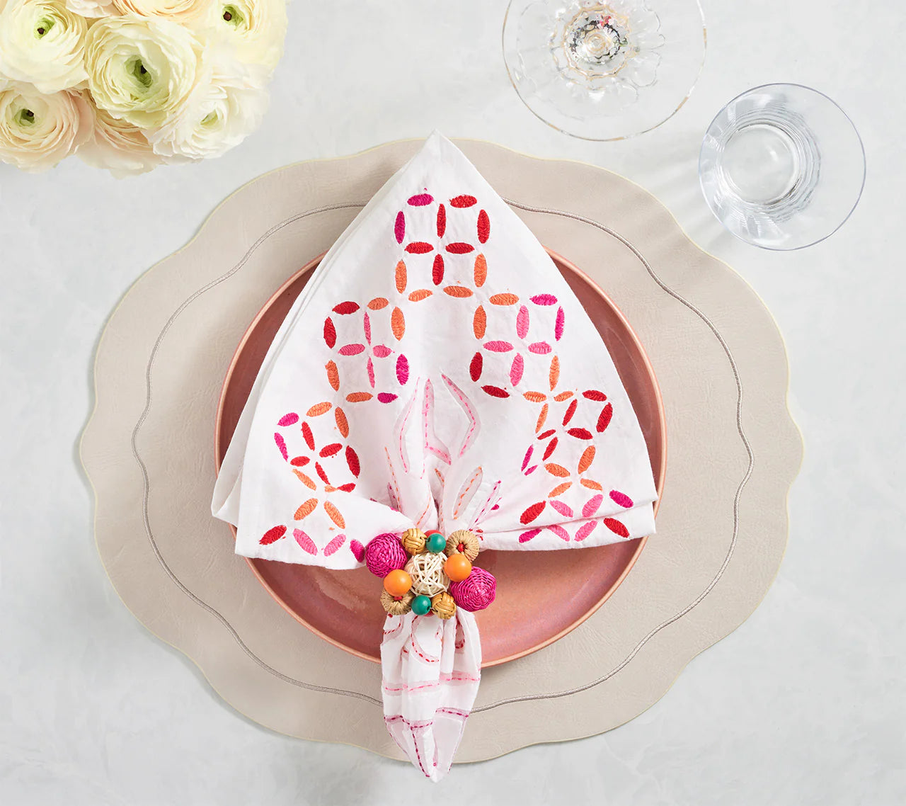 Tailored Ivory Placemat, Set of 4