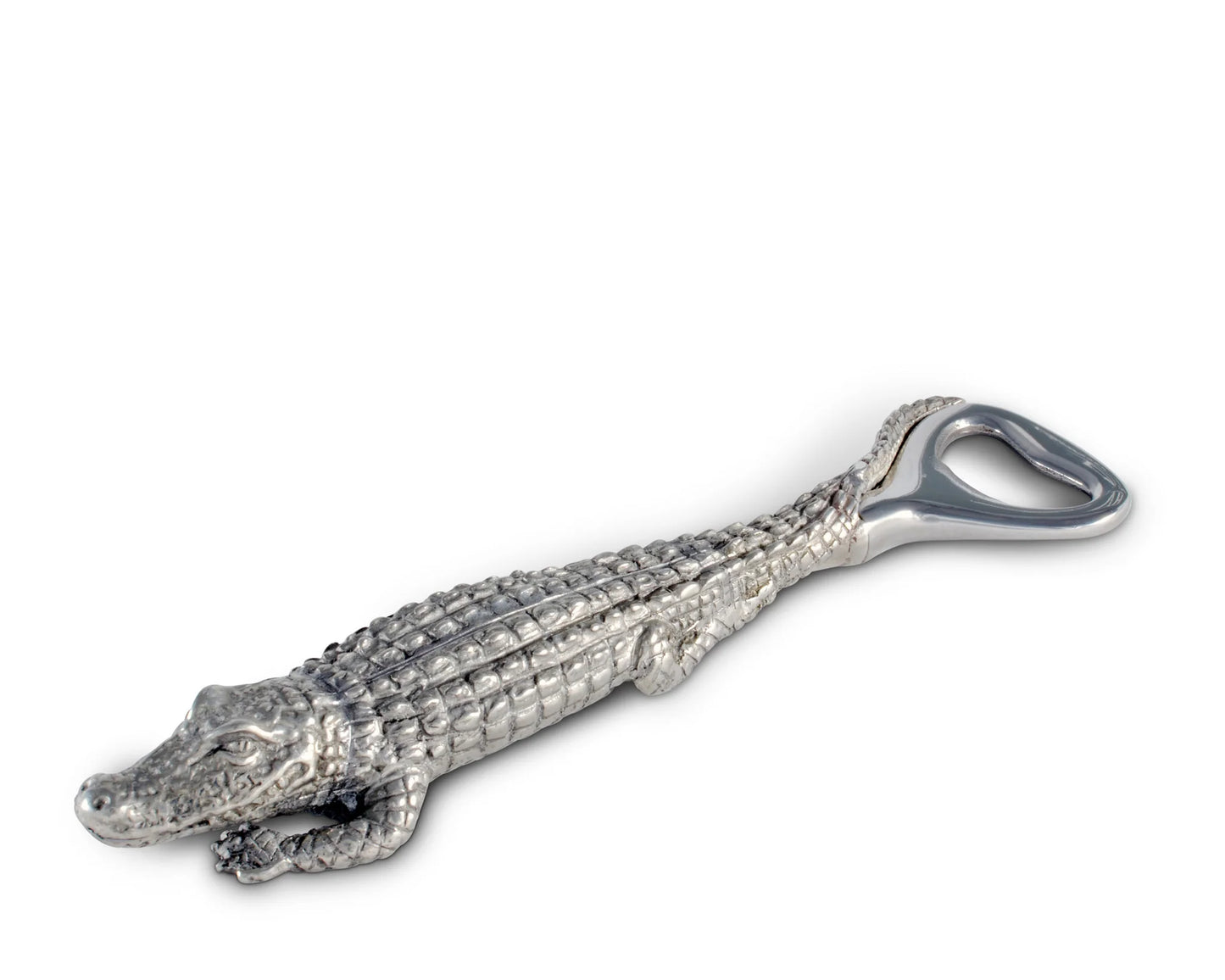 Pewter Alligator Handle Bottle Opener