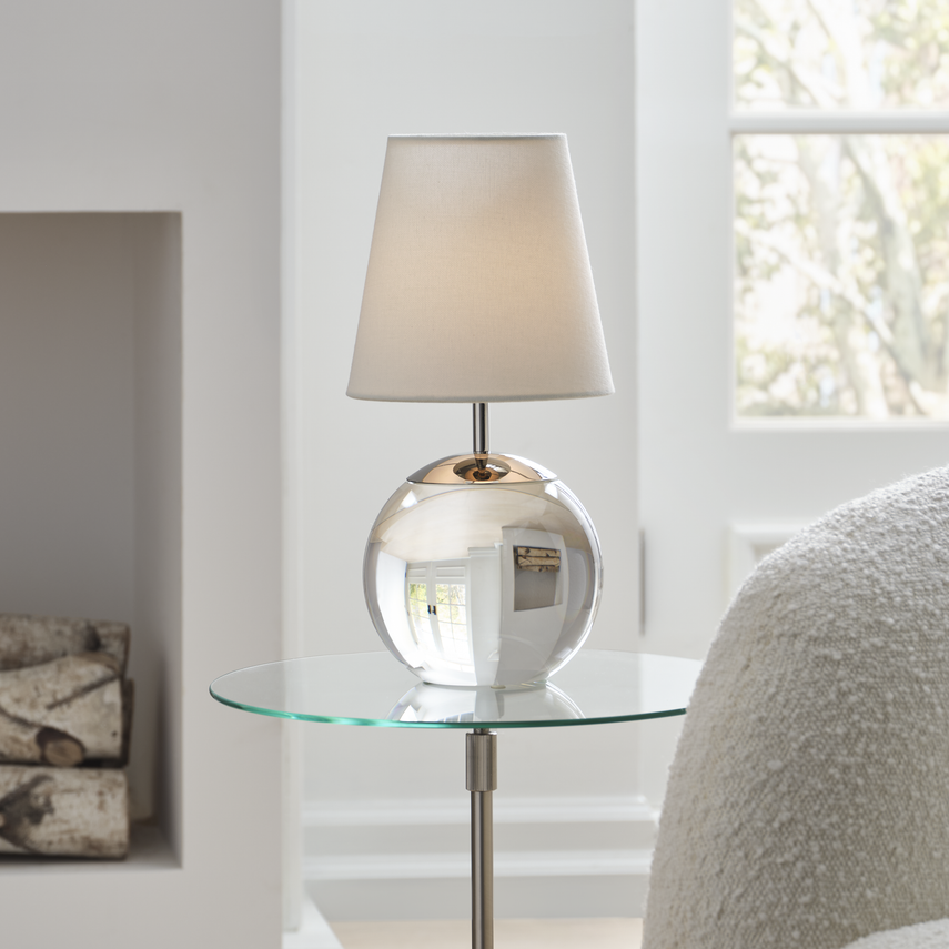 Terri 12" Cordless Accent Lamp - Clear