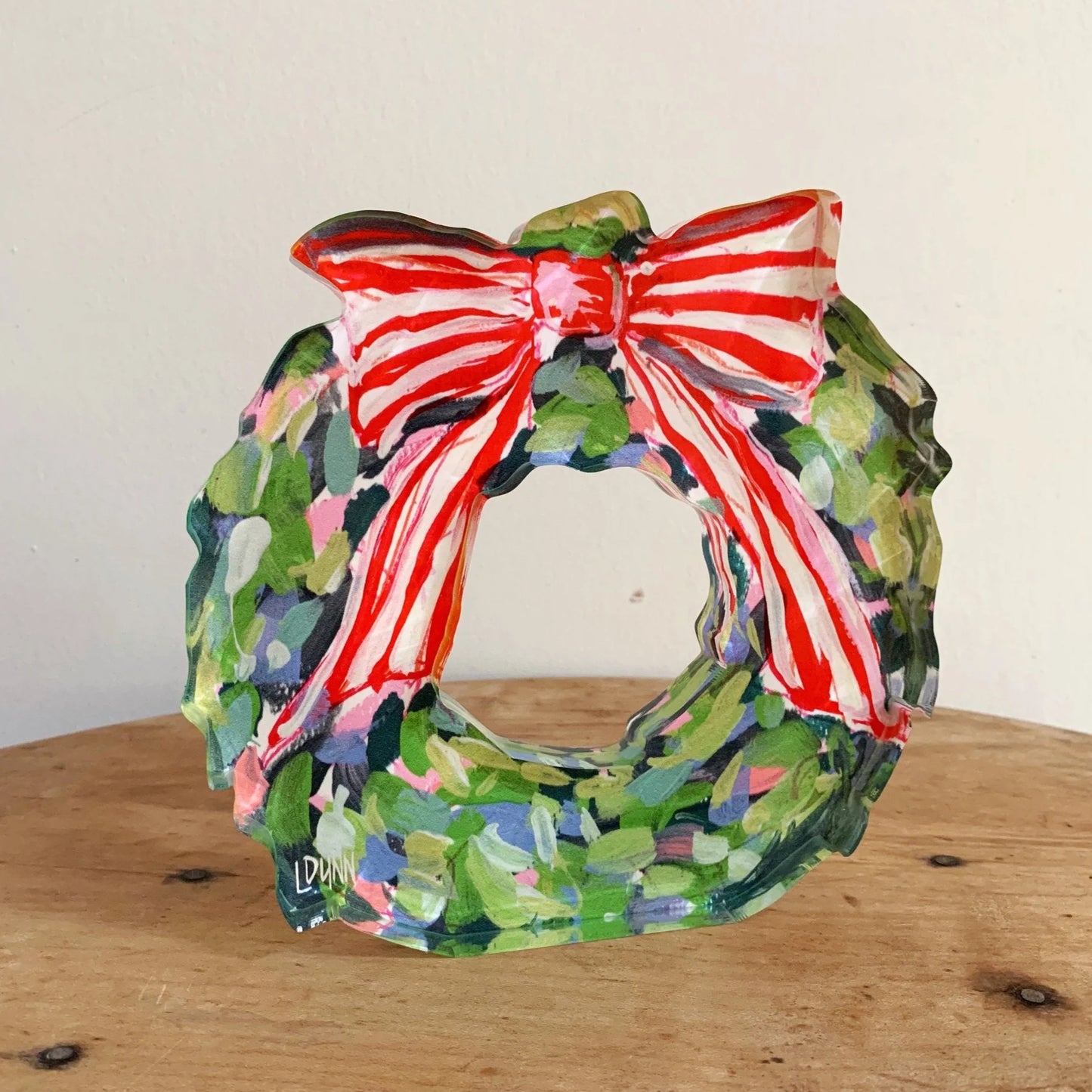 Wreath Acrylic Block