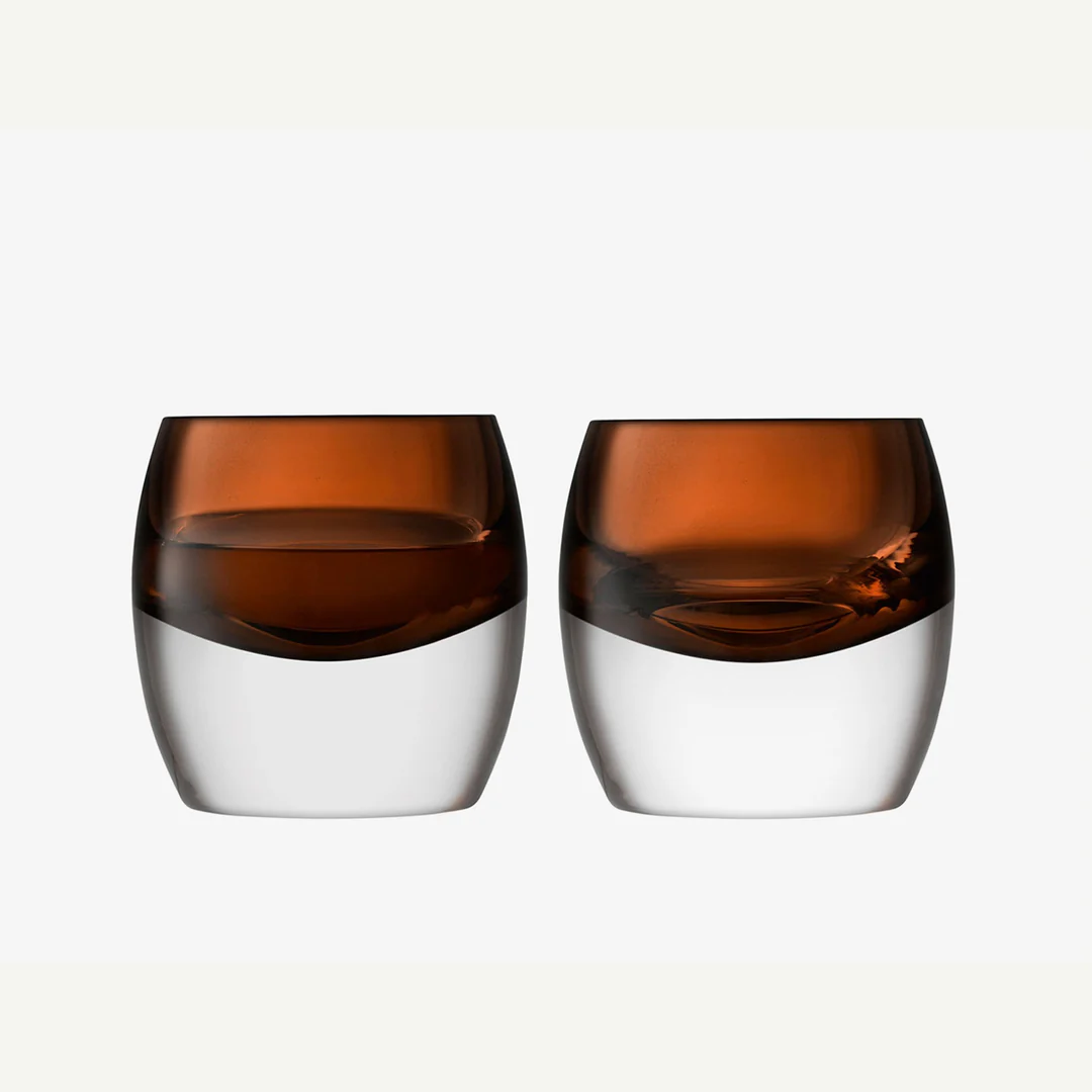 Whisky Brown Club Tumbler, set of 2