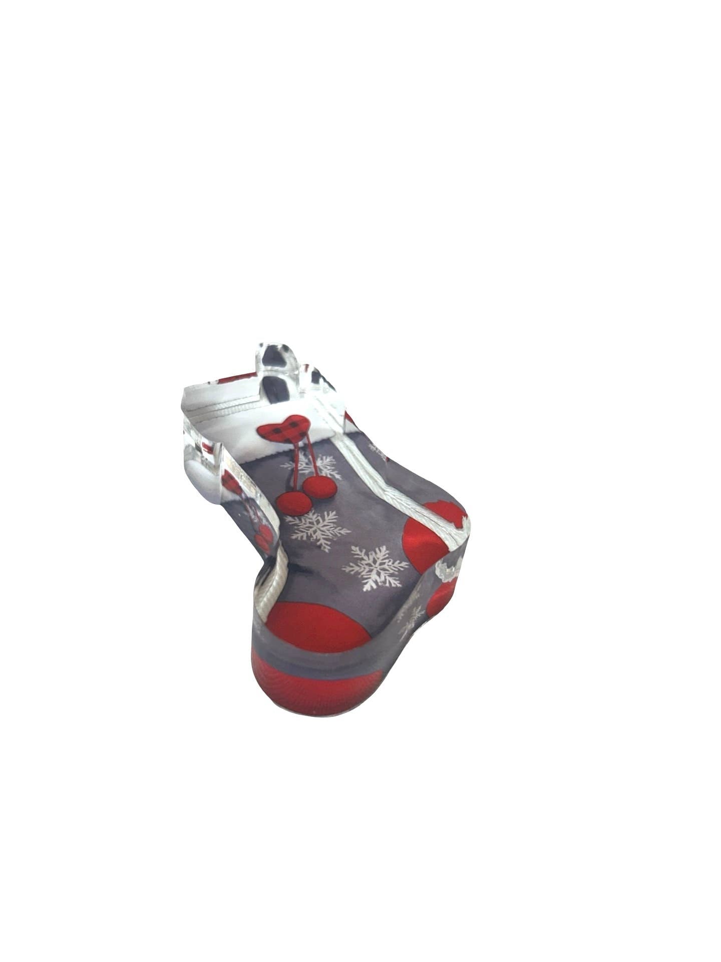 Acrylic Napkin Weight, Christmas Stocking