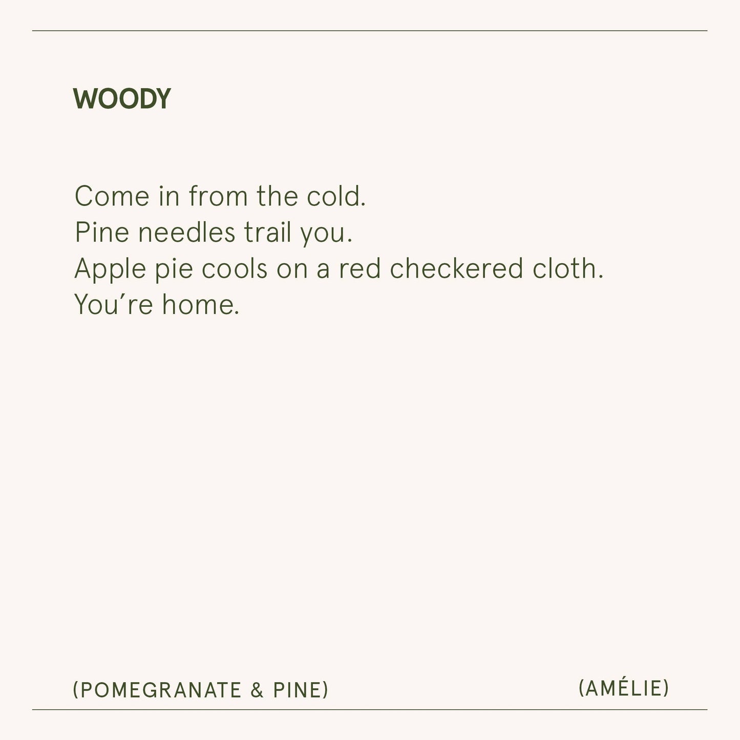 Amélie - Pomegranate & Pine 19oz Candle