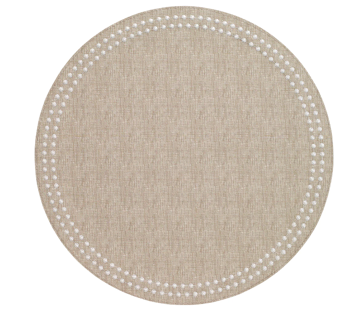Pearl Easy Care Placemat - Set of 4 - Beige/White