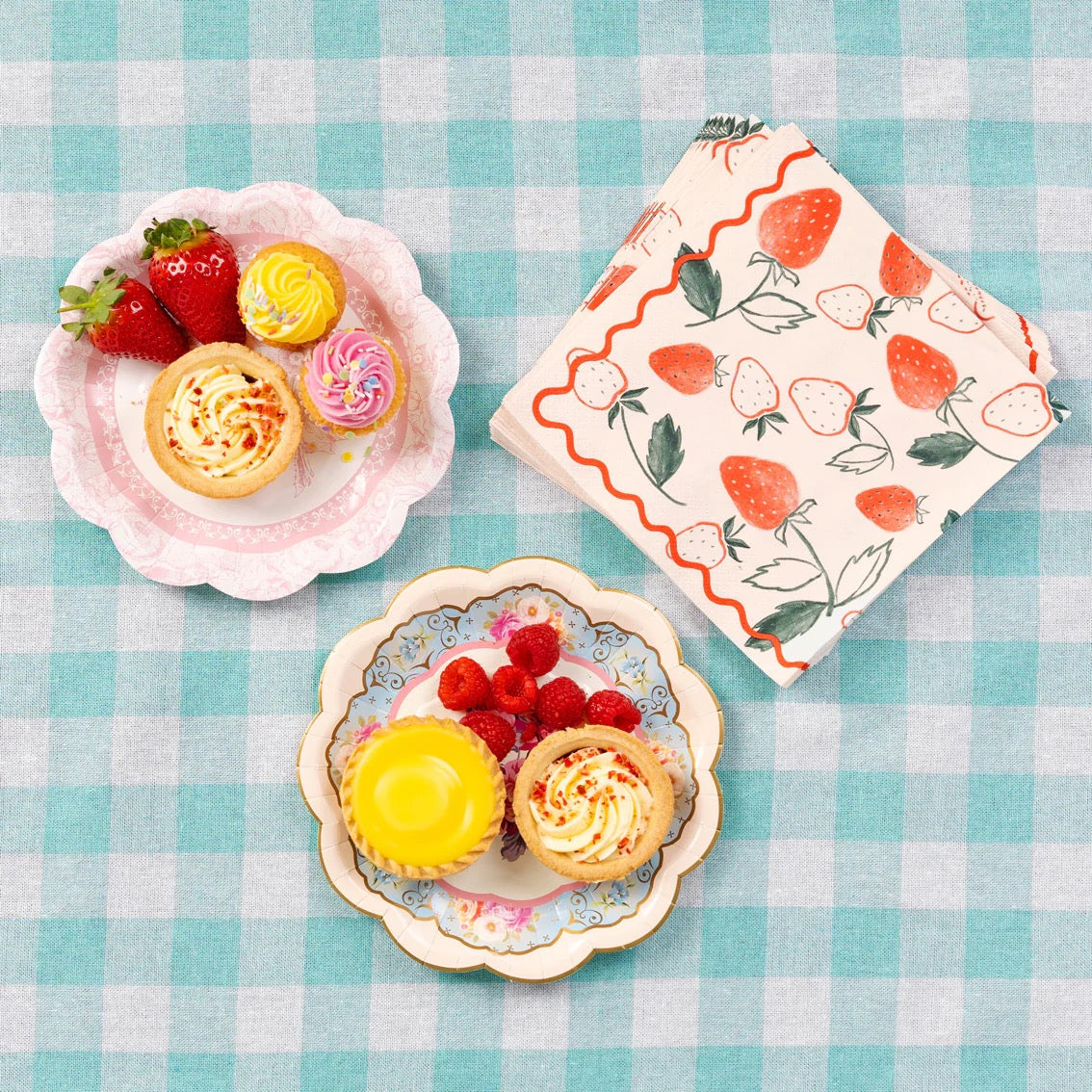 Bon Appetit Strawberry Field Recycled Paper Napkins