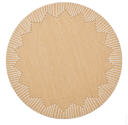 Dream Weaver Placemat in Natural & White