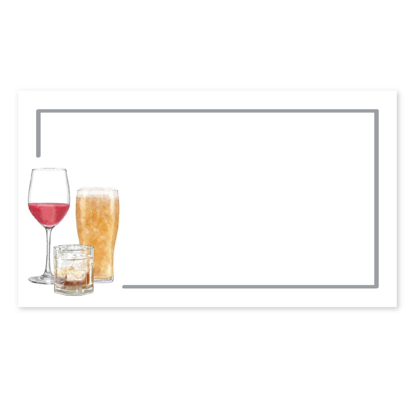 DRINKS PLACE CARD