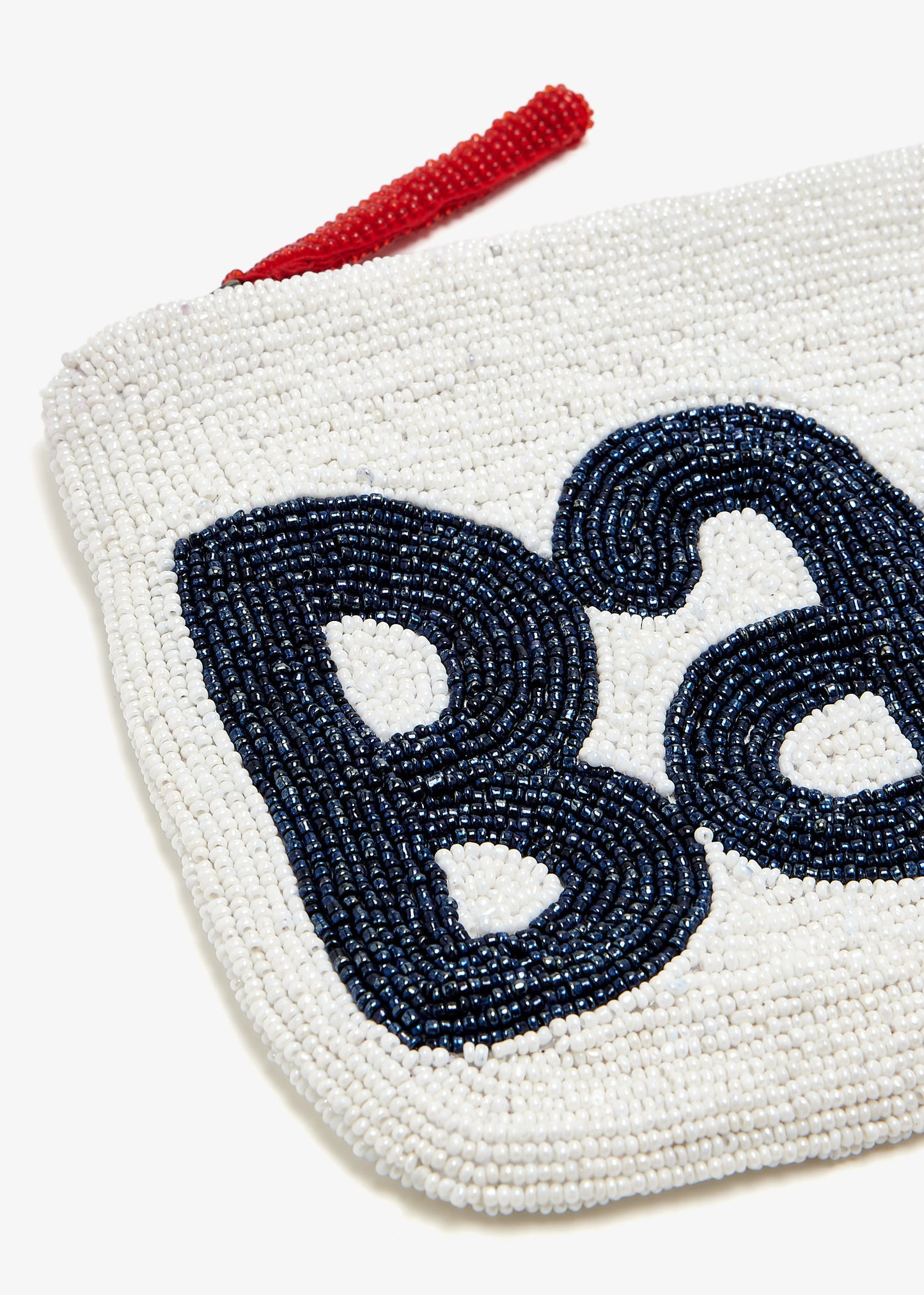 Baci White Beaded Purse