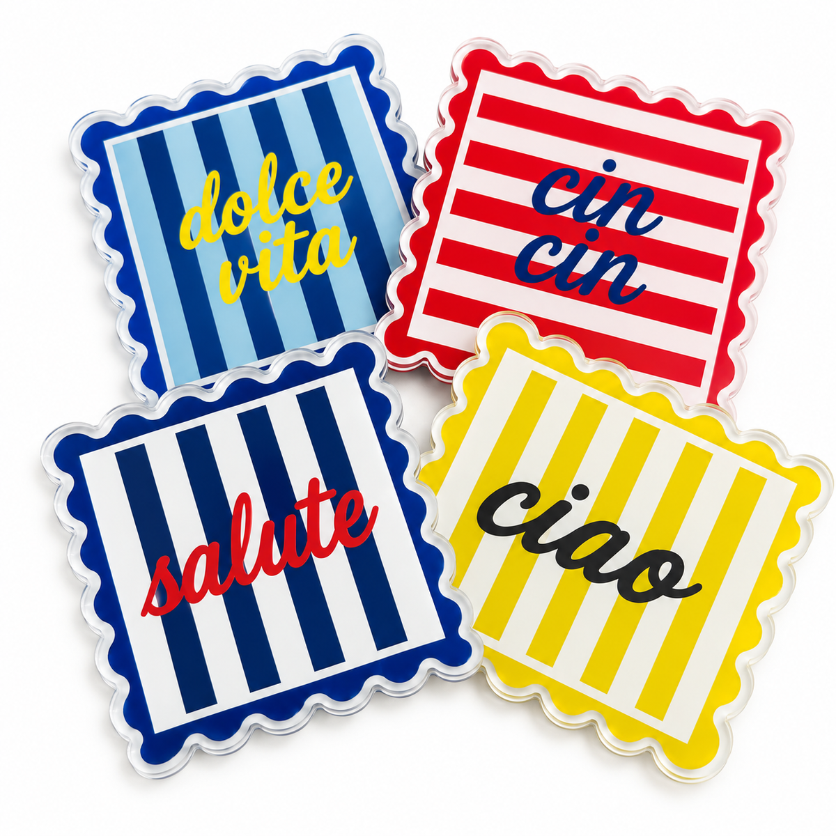 Boxed Coaster Set, Dolce Vita Collection