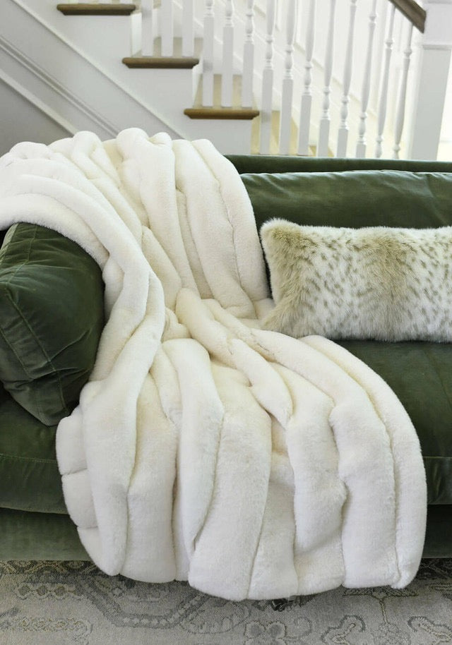 Posh Ivory Throw