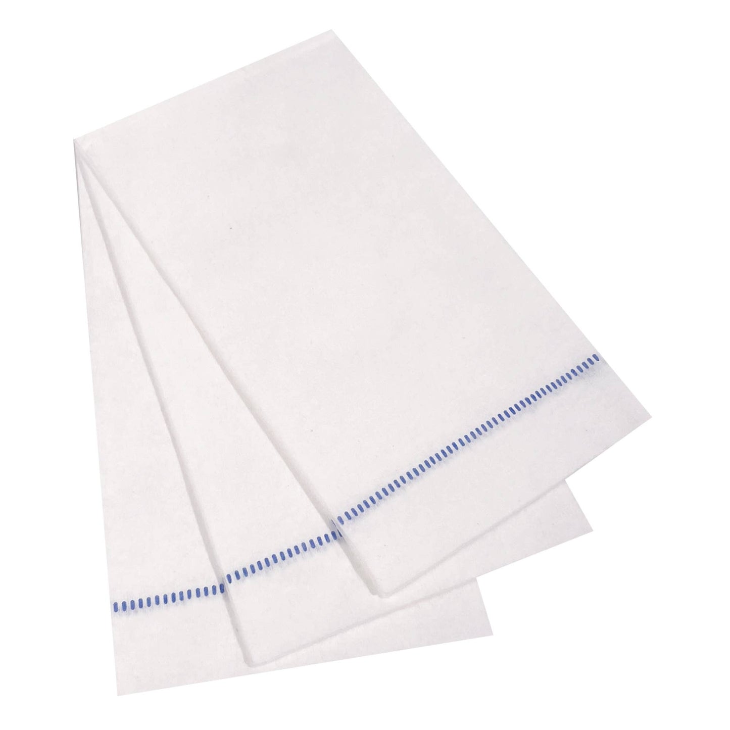 25ct Hemstitch Napkins | Dinner, Cocktail & Guest Size: Silver Grey / Guest Towel (33x40cm)