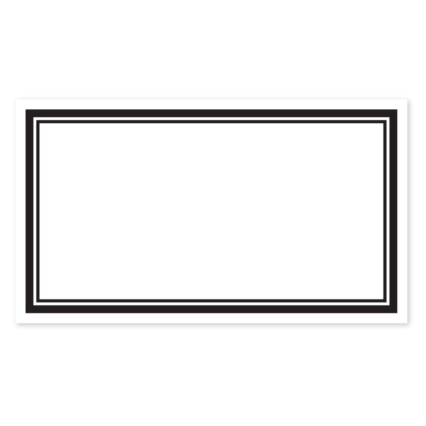 BLACK BORDER PLACE CARD