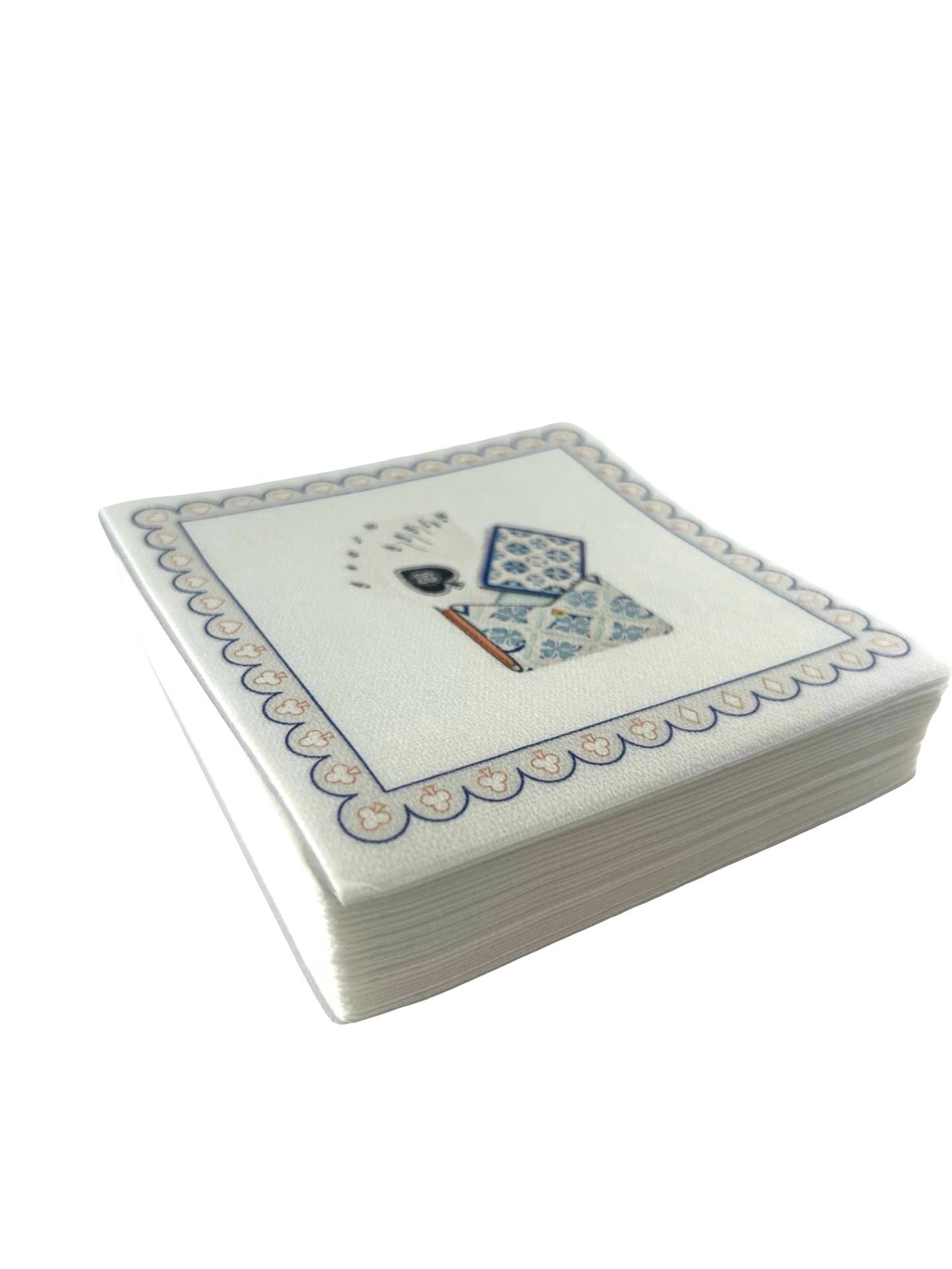 Linen-Feel Cocktail Napkins, Card Game